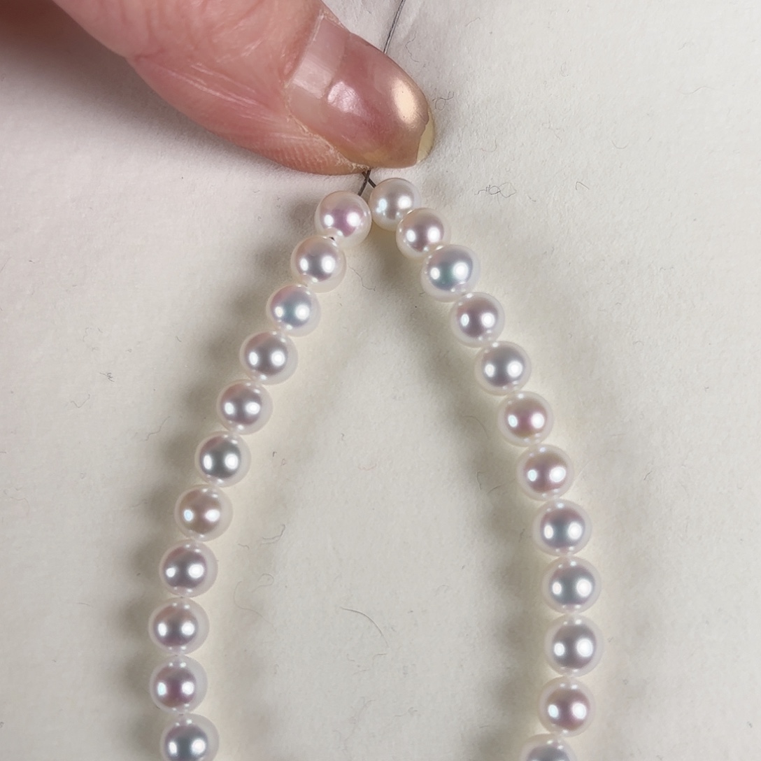 手绳银S925镶嵌淡水珍珠