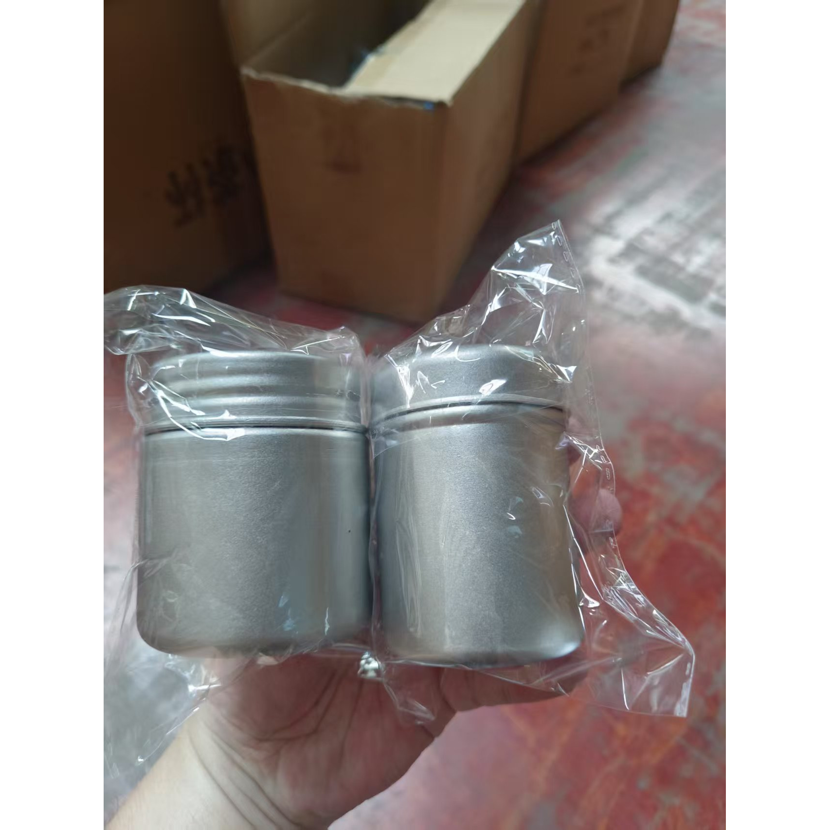 【瑕疵】冰花纯钛茶叶罐