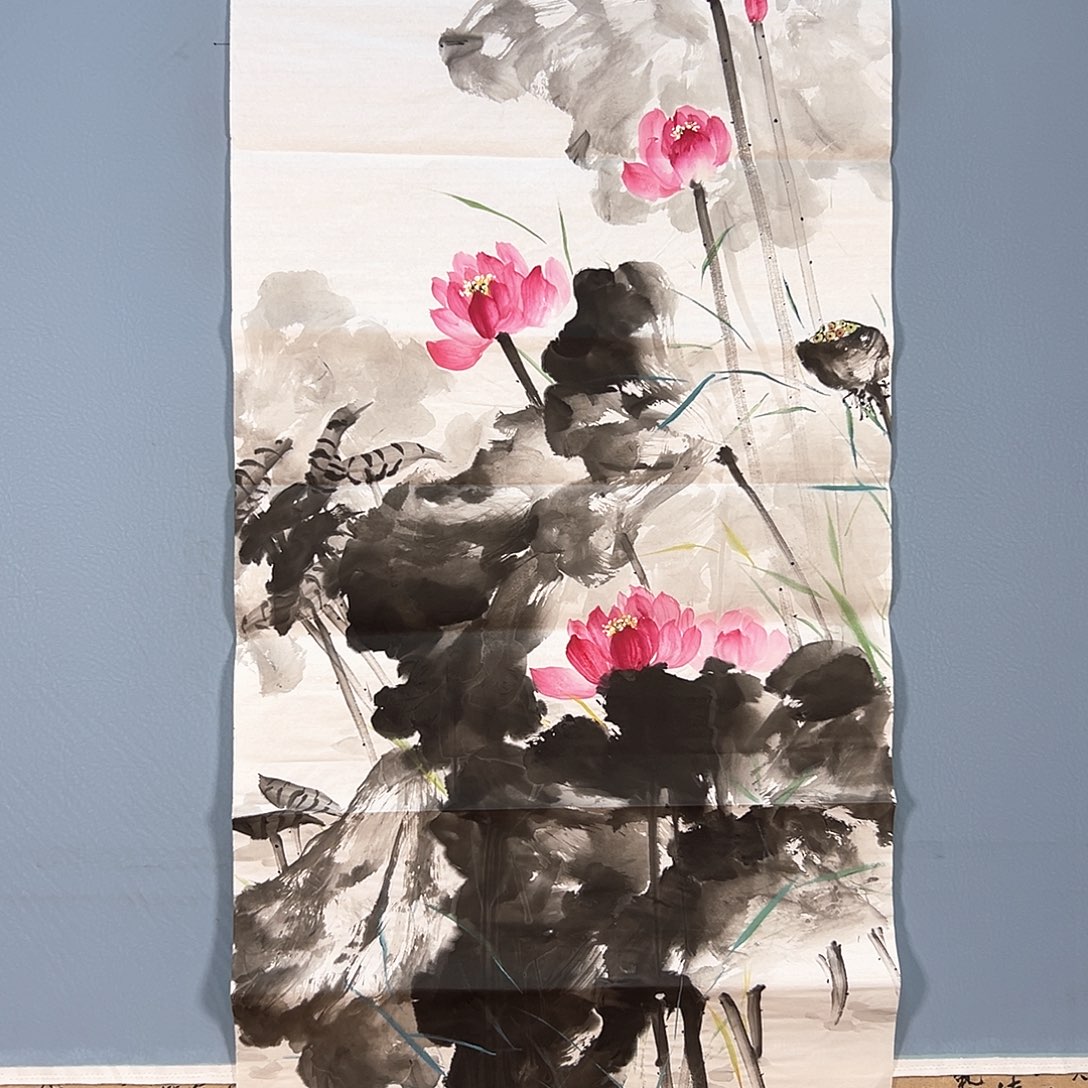 国画470 牡丹之花之叶的颜色与叶相似