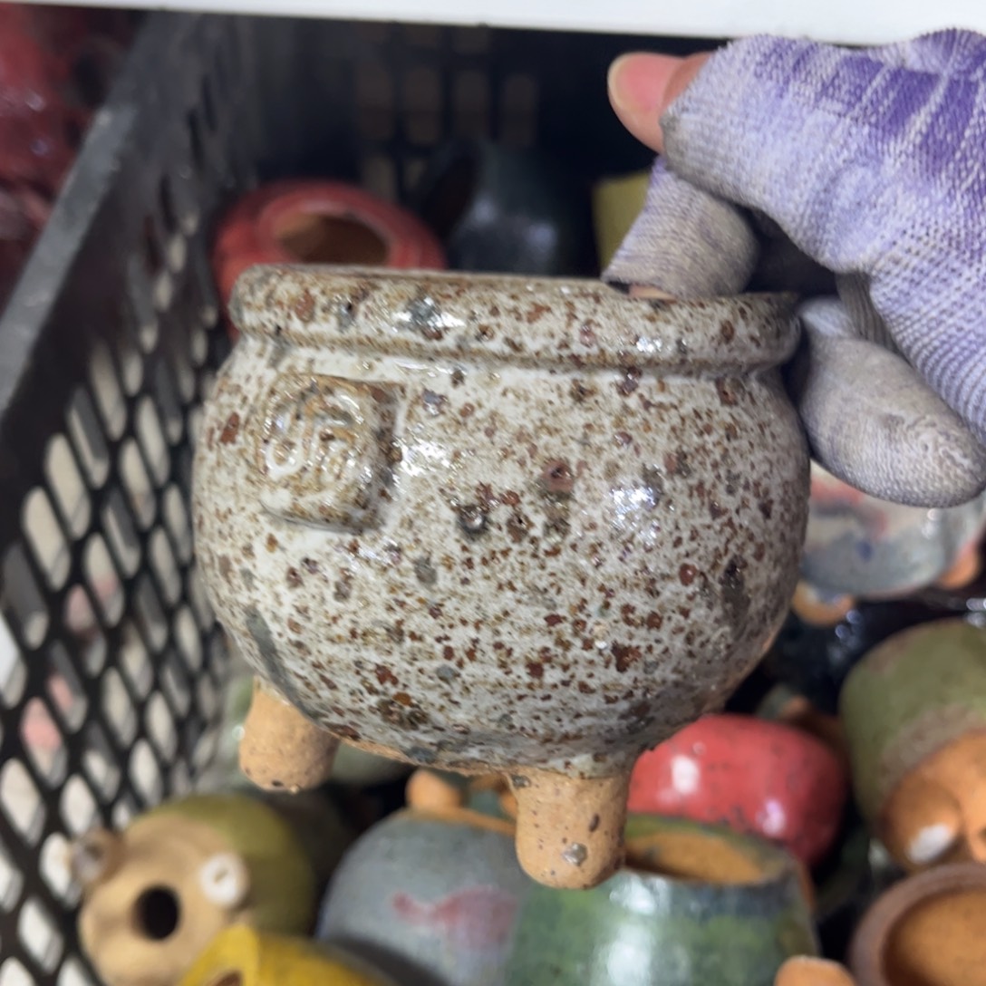 嬿***飞泥塑古镇炻陶花盆