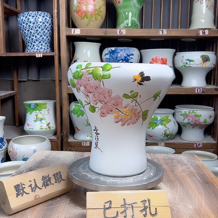 摆件火窝紫藤陶瓷陶瓷新款