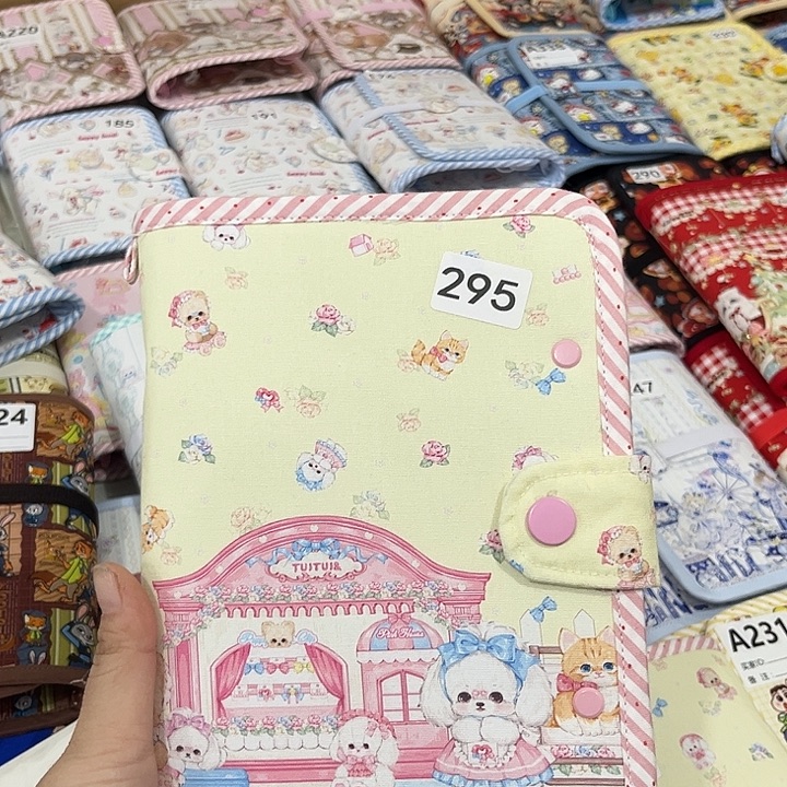 A6双环布艺活页本外壳