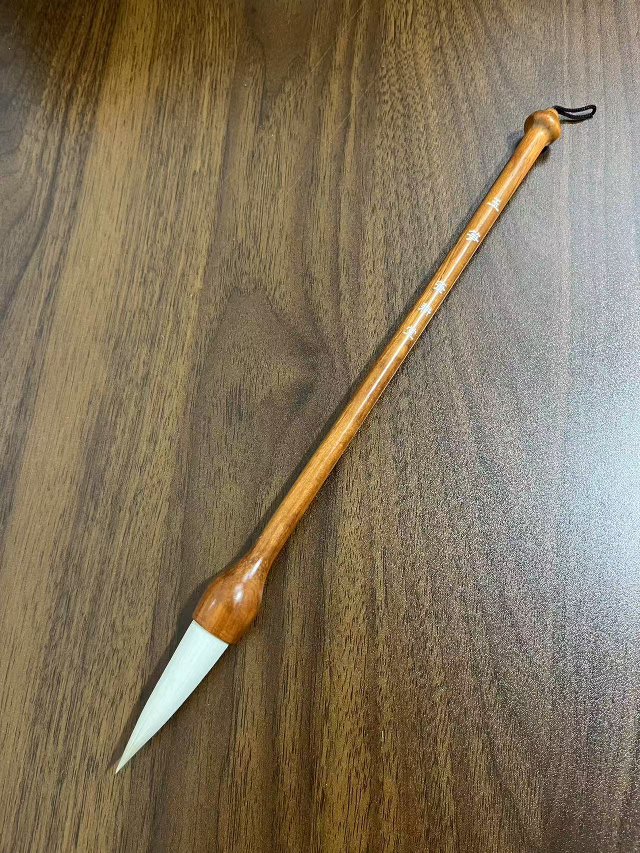 【玉笋】纯羊毫蒜头 出峰5.5 口径1.5 杆长24 对联楷隶颜国画