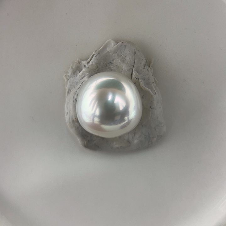 海水珍珠未镶嵌颈饰11-12mm 澳白 冷光H7