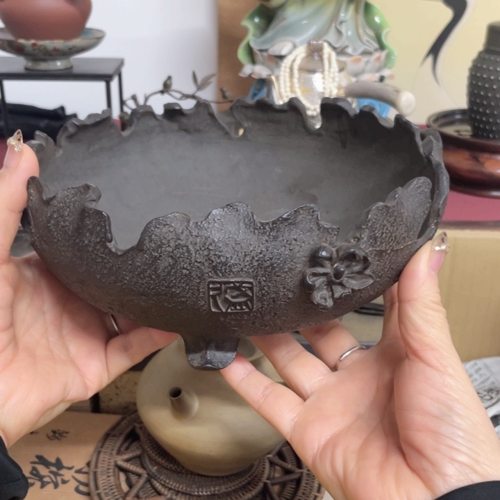 紫砂茶案笃行不怠行稳致远