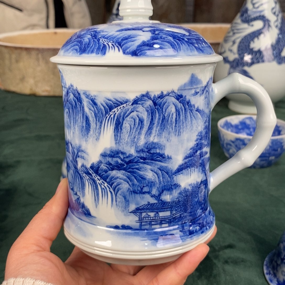 杯景德镇陶瓷手工手绘