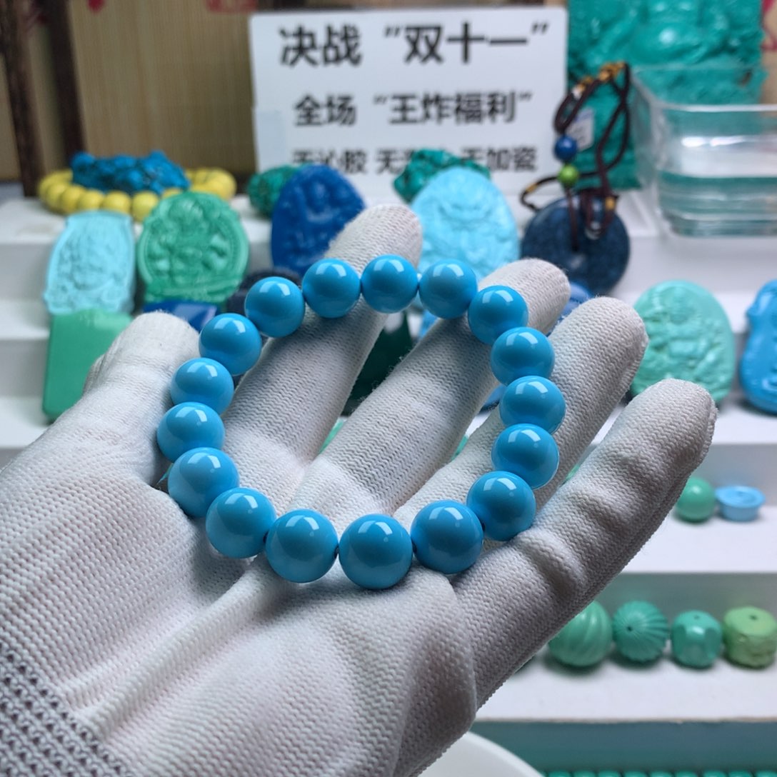 湖北发货批发精挑绿色矿原创手串108雕刻多样性发货 以介绍为准