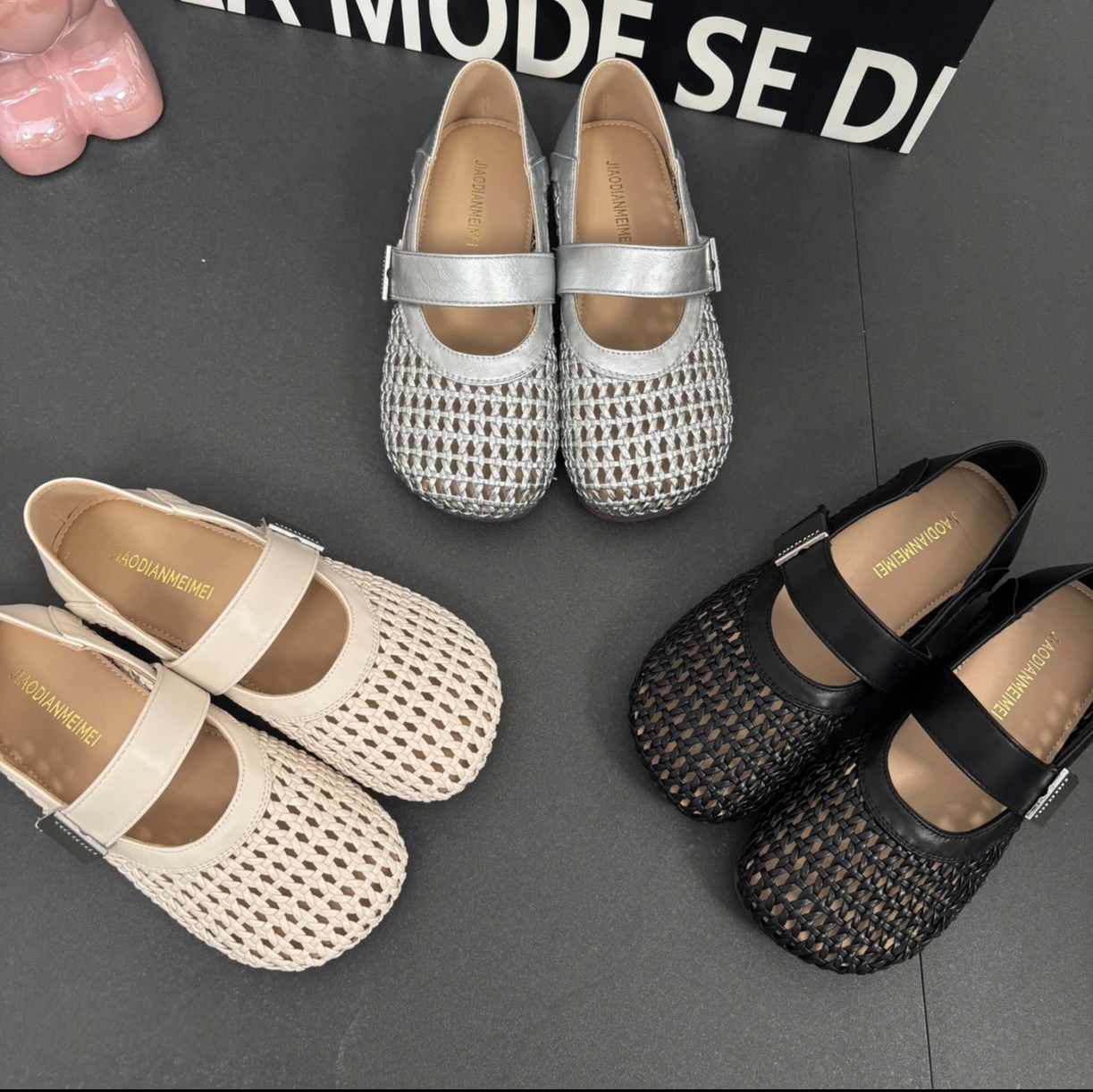 2025春夏款全镂空轻奢网红款网面鞋时尚潮流百搭外穿镂空27-5