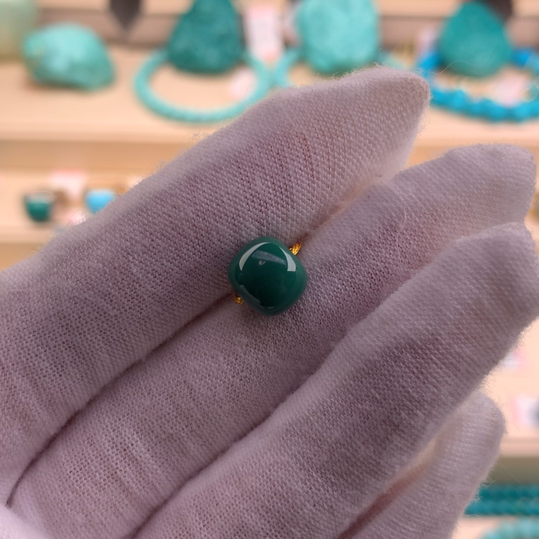 绿松石珠宝奇石未镶嵌8.9-7.9