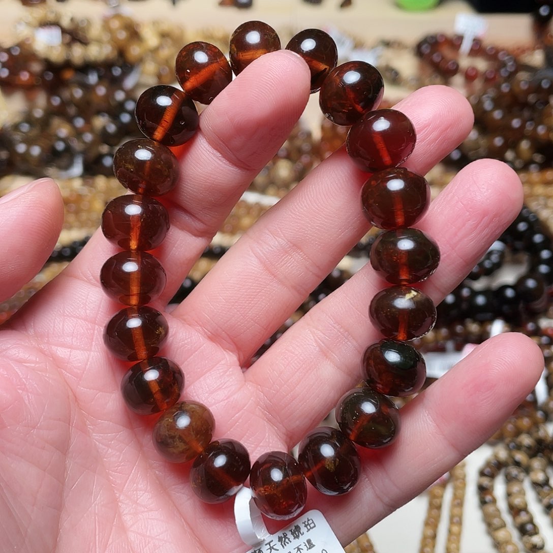 琥珀裸石未镶嵌十三10997