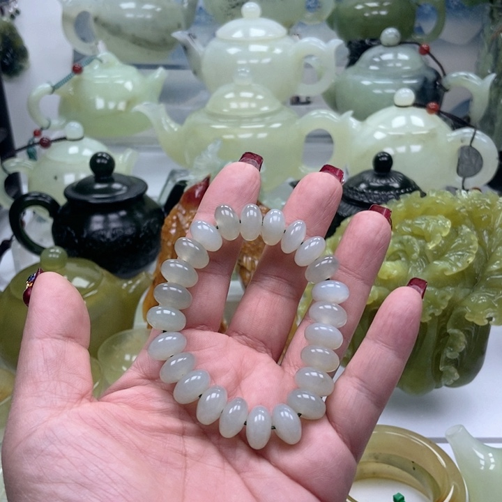 蛇纹石玉手链未镶嵌