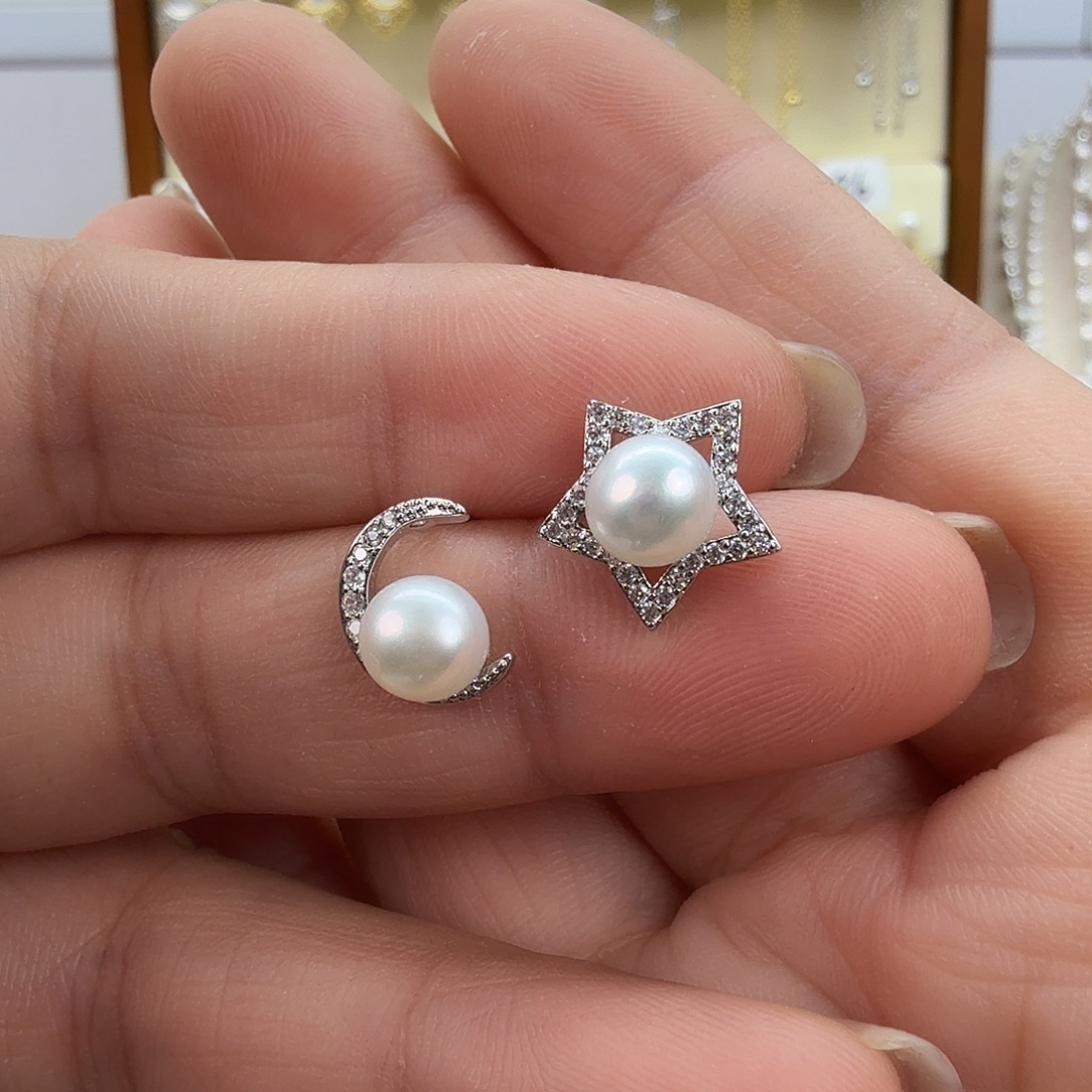 淡水珍珠耳饰未镶嵌