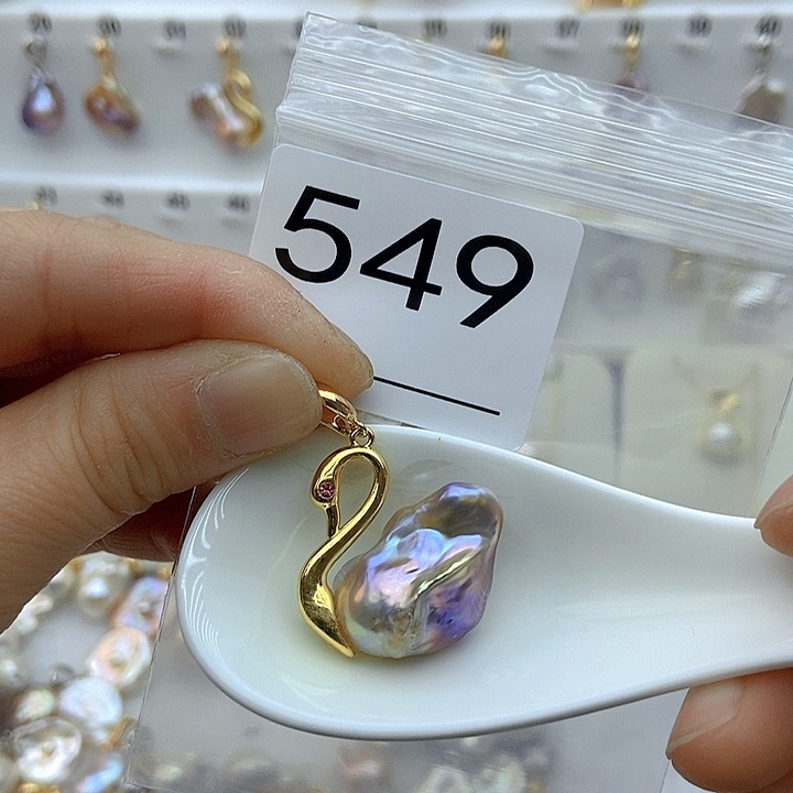 淡水珍珠颈饰银S925镶嵌