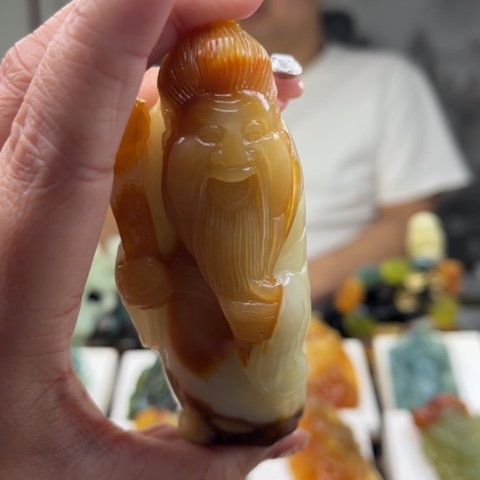岫玉未镶嵌手把件