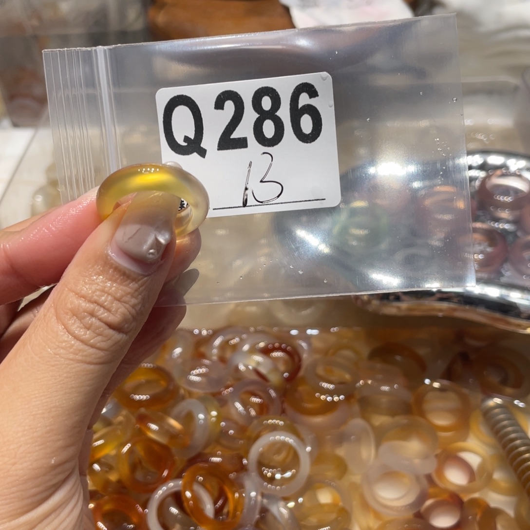 玛瑙/玉髓未镶嵌戒指286