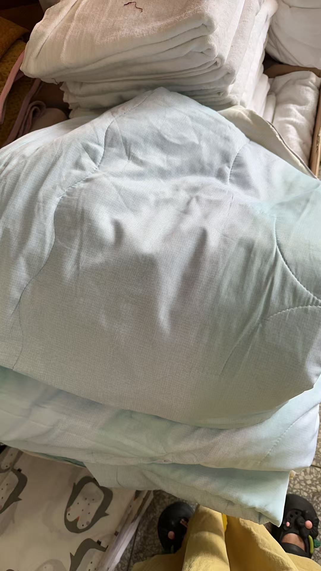 《兵哥外贸》200*230蓝绿渐变表面莱赛尔纤维天丝夏被发一张55%天丝