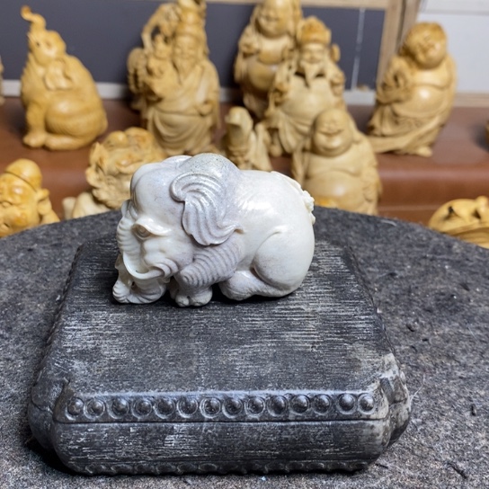 美****竹根付手工制作摆件手把新品老粉漏价