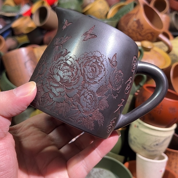 紫砂茶杯全手工紫砂主人杯
