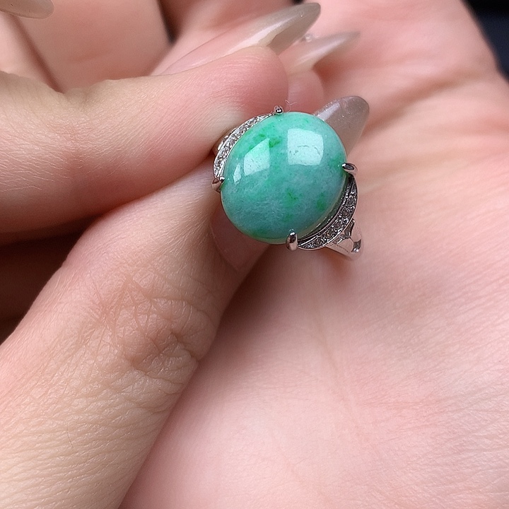 翡翠颈饰银S925镶嵌翡翠