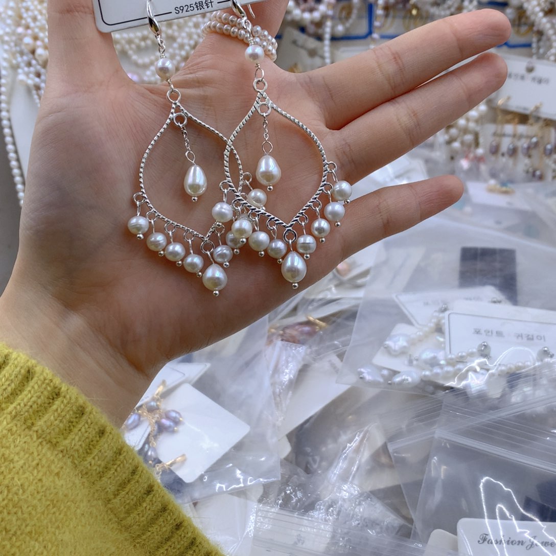 颈饰合金淡水珍珠