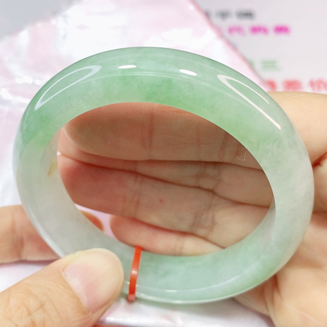 未镶嵌手镯翡翠54.6圈口正圈