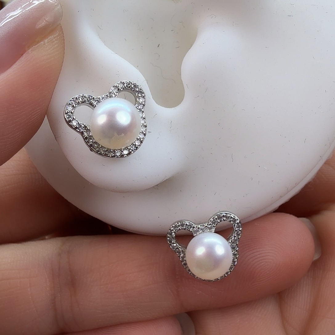 淡水珍珠未镶嵌耳饰