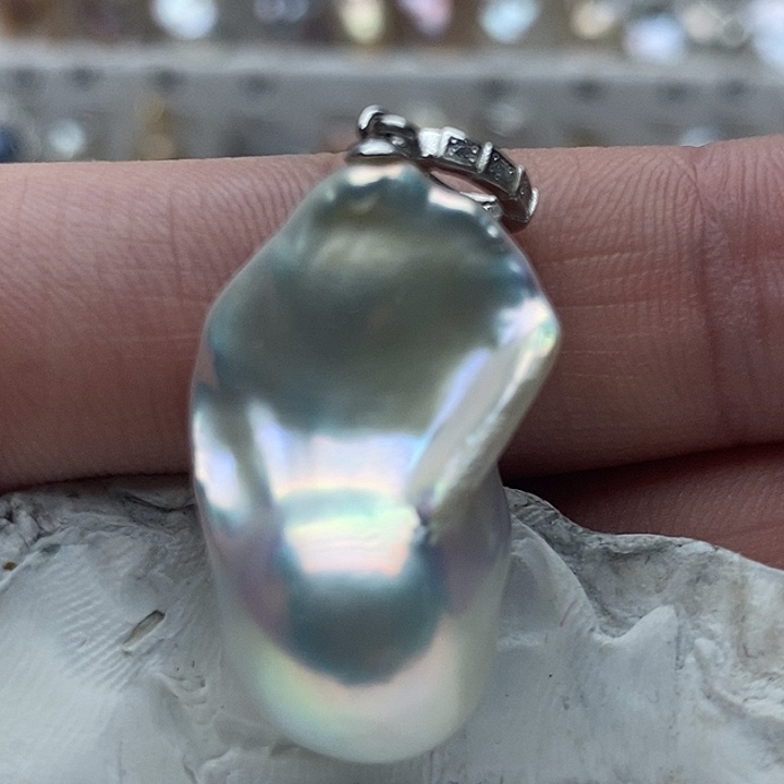 淡水珍珠未镶嵌吊坠(不含链)