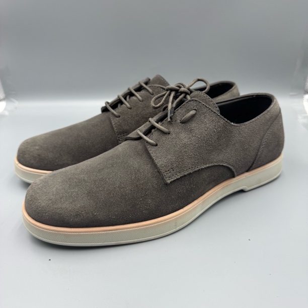 95新 ZEGNA 41码/男款舒适时尚透气真皮商务