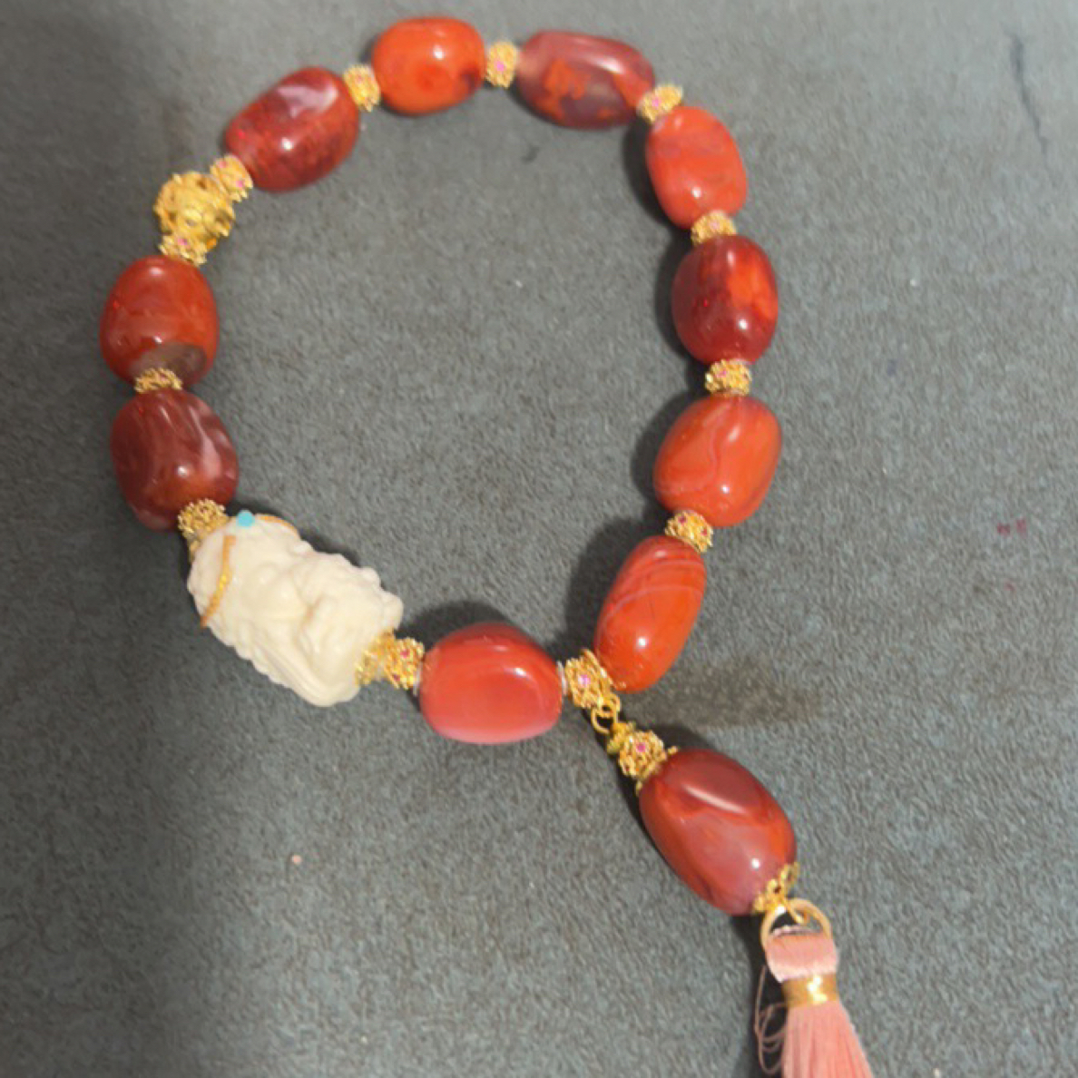 999天然南红手串