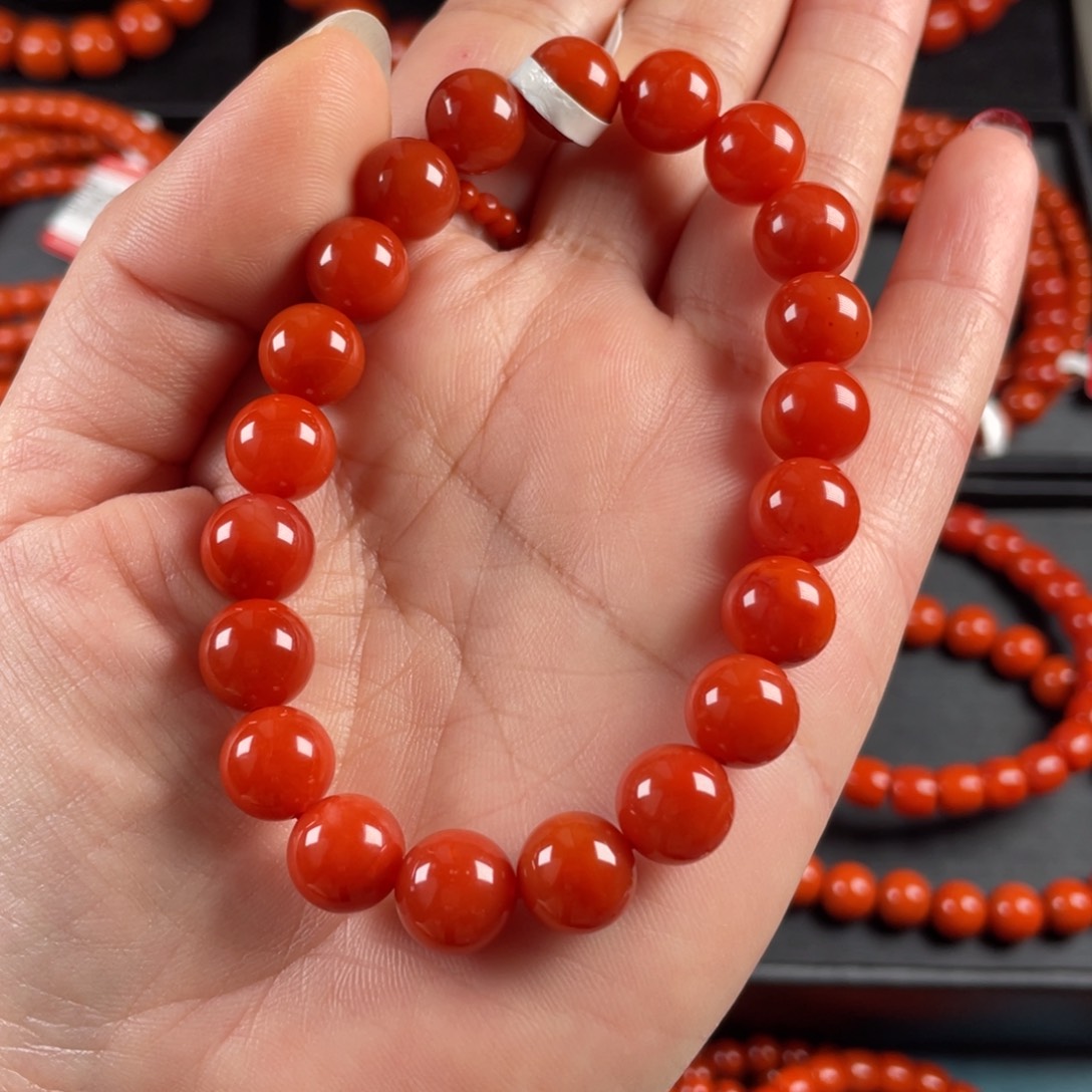 南红玛瑙手链未镶嵌M**翟妞9