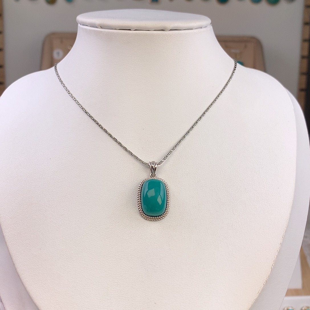 绿松石未镶嵌吊坠(不含链)