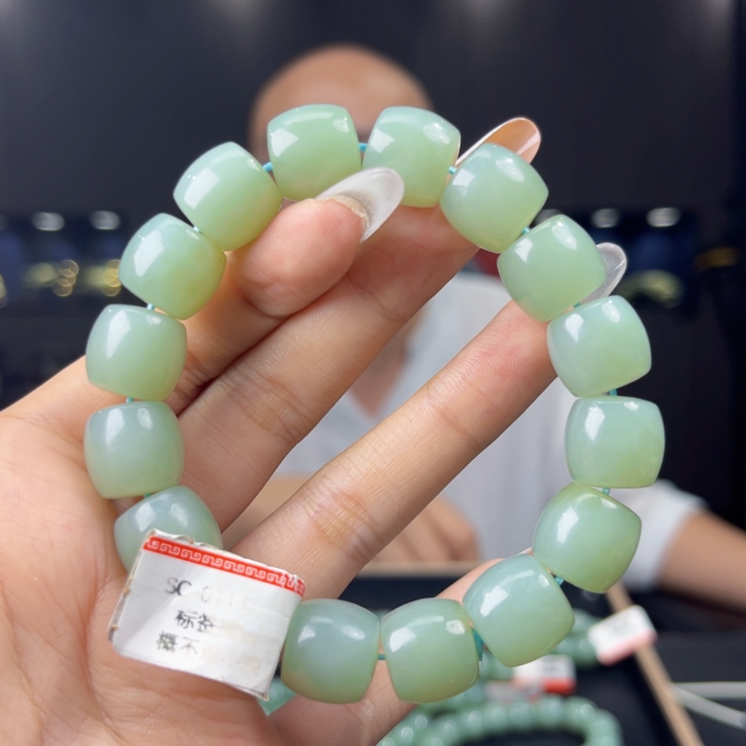 手链未镶嵌和田玉纯天然和田玉新疆且末天空蓝14