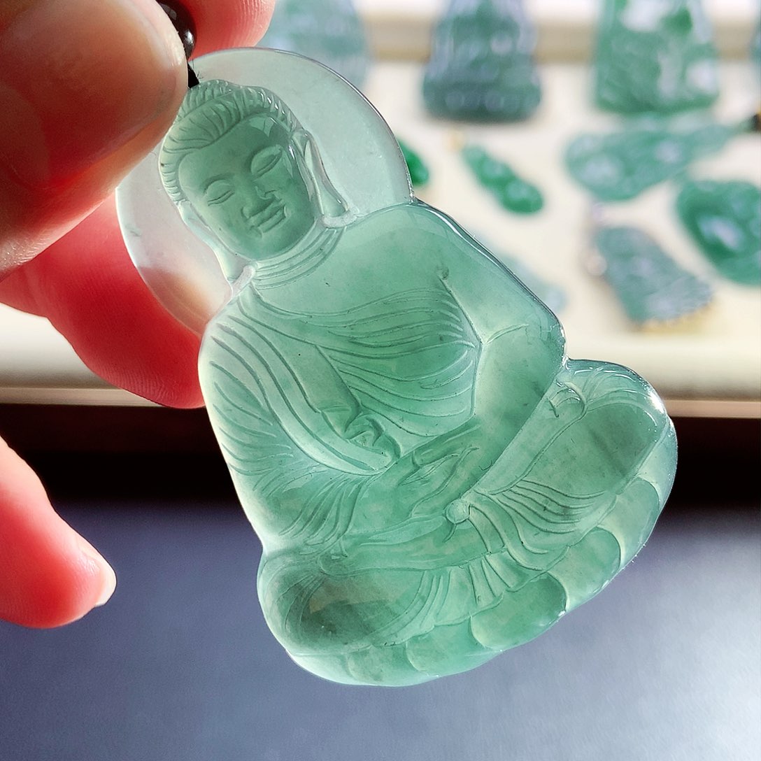 【闪购商品】翡翠未镶嵌颈饰天然