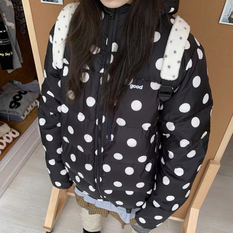 美好「元气波波」温度与颜值同时在线波点羽绒服