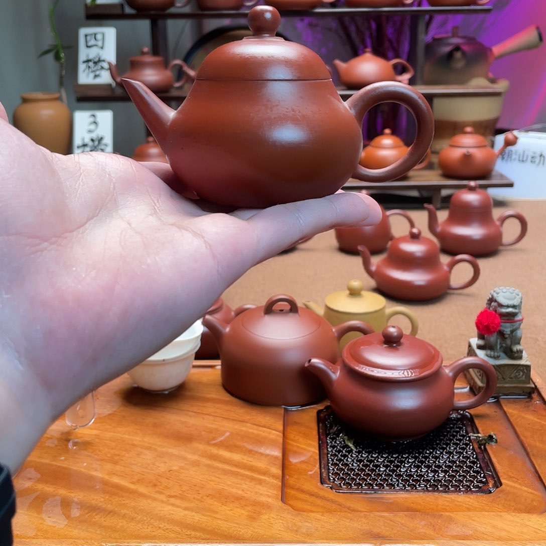 紫砂茶壶巨*手拉壶剑梨120c