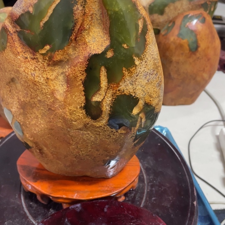 石材辽宁岫玉风景石摆件