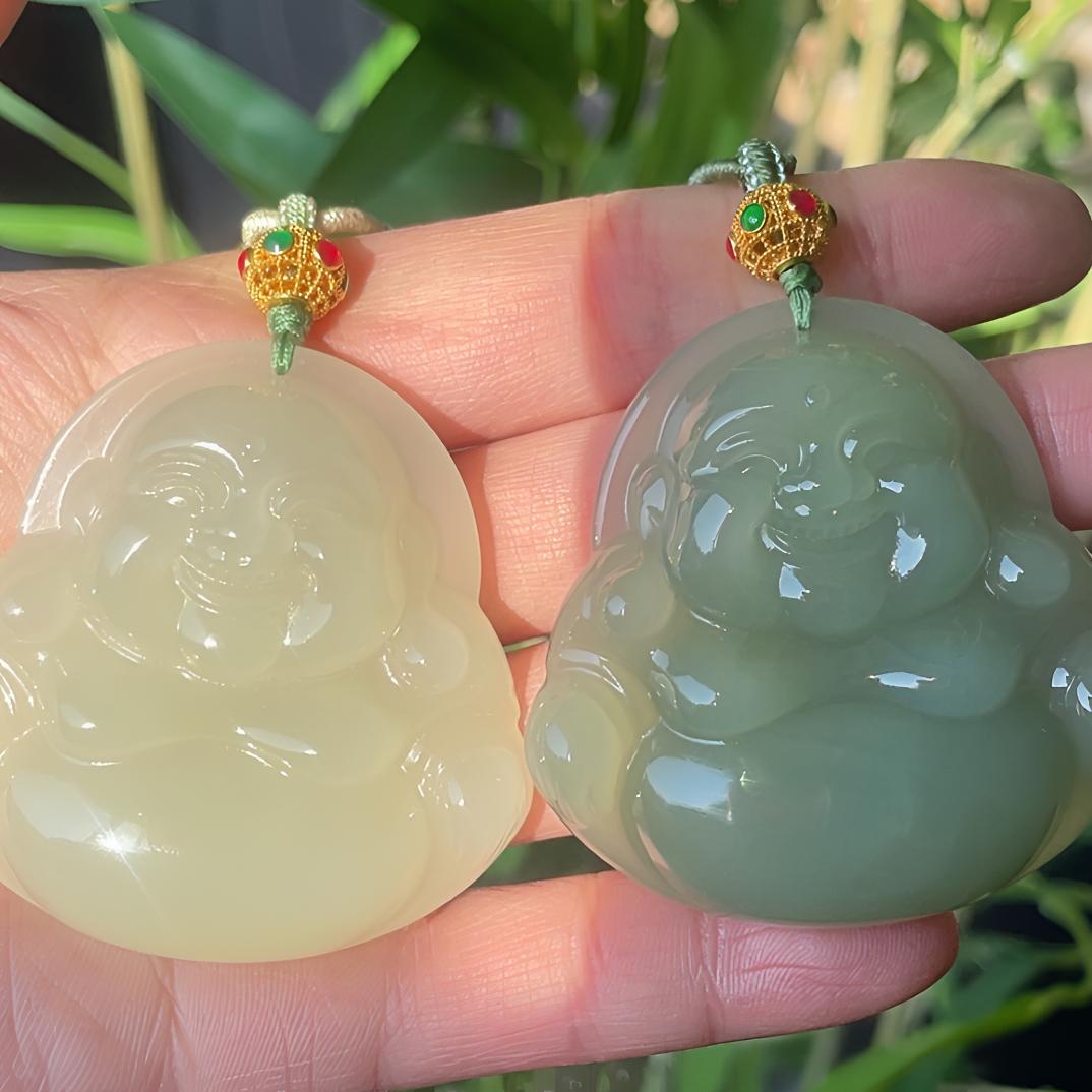 和田玉精美吊坠佛公高冰多样性发1