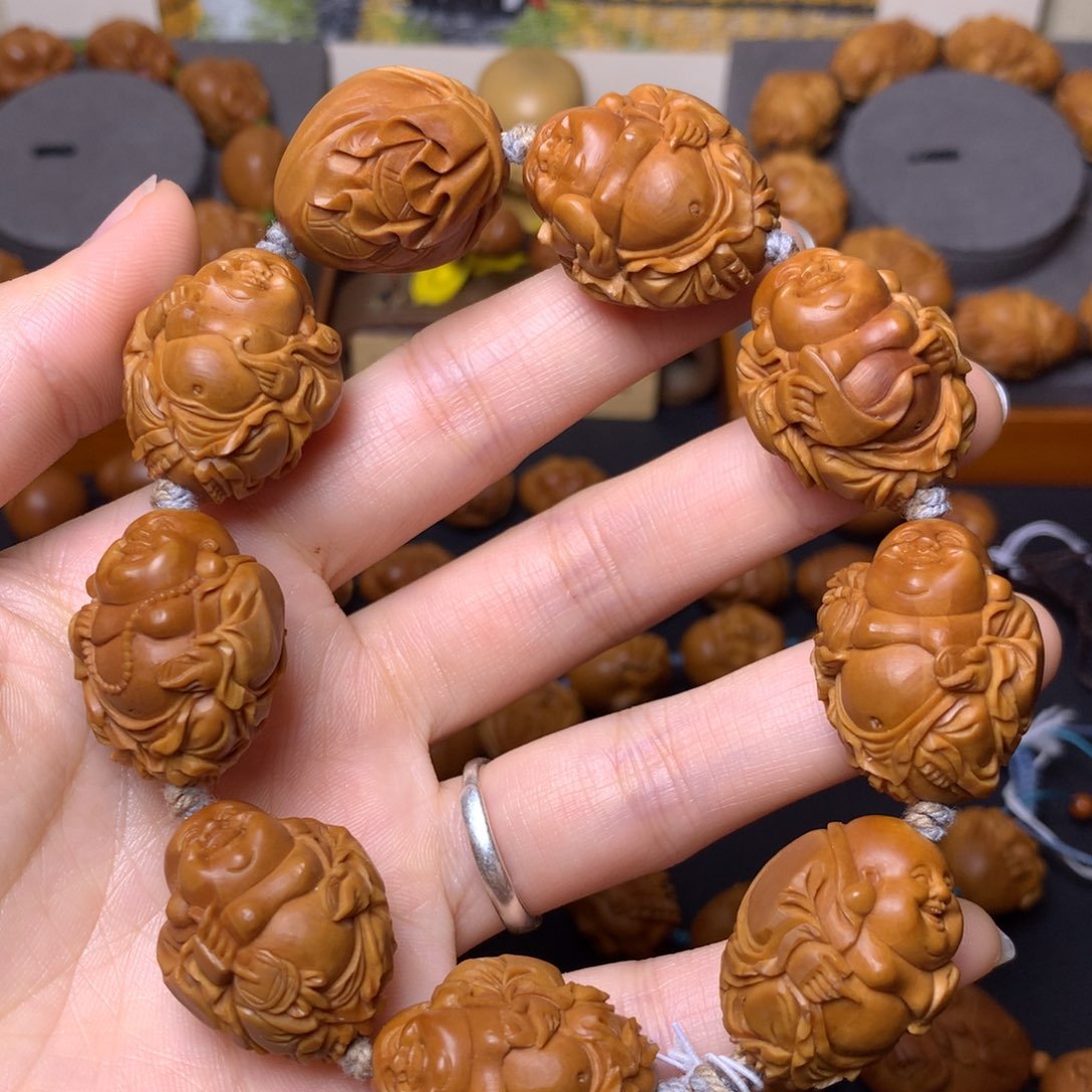 橄榄核手串/手链弥勒佛
