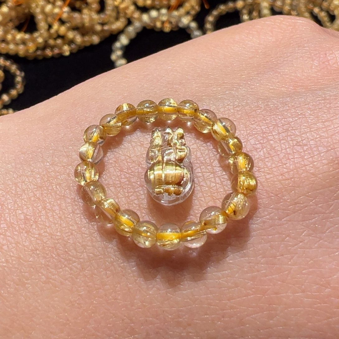 水晶手串未镶嵌锦*戒指