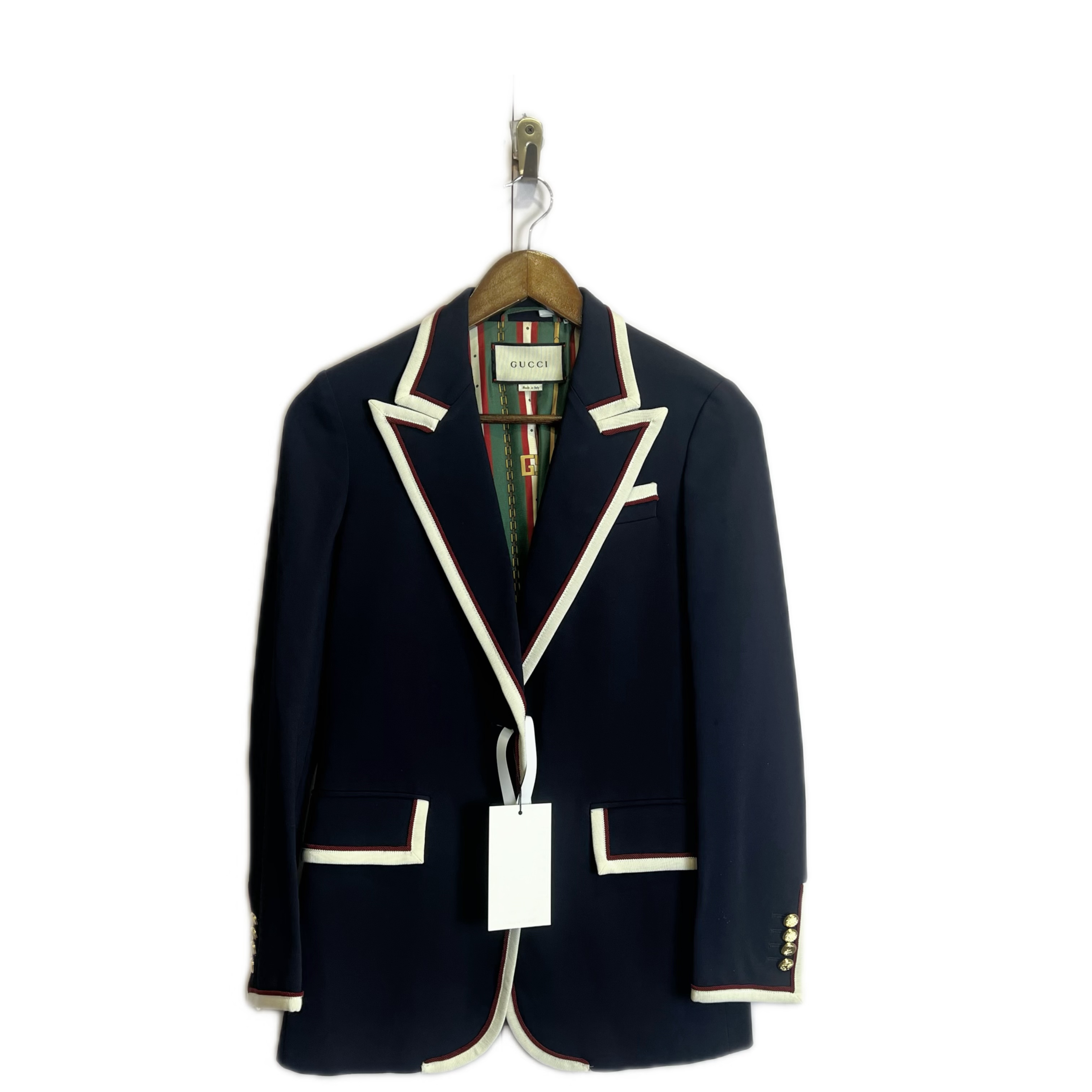 99新 GUCCI/古驰 02552 经典学院风西装外套 40码 