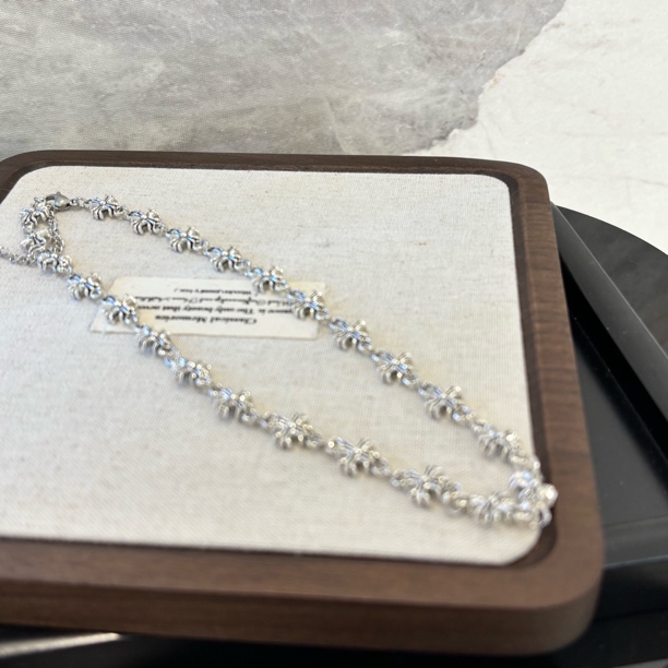 铜合金项链 多个白色十字项链XL2546