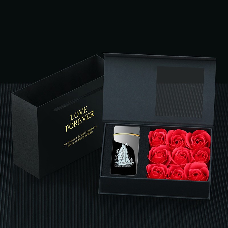 打火机礼盒防风创意刻字送男友爸爸实用生日圣诞礼物精选自动轻奢