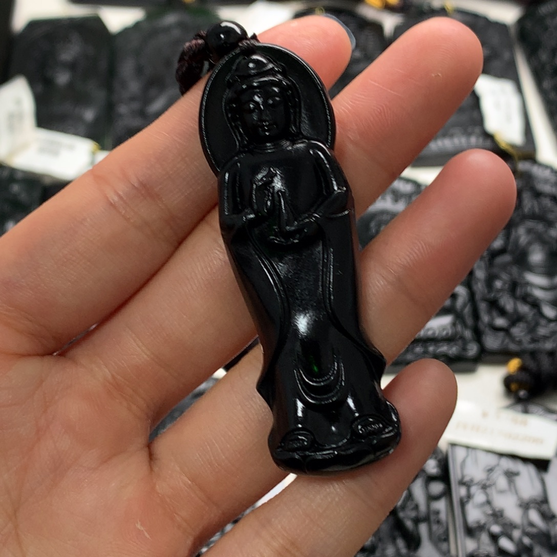 天然a货钢琴黑挂件