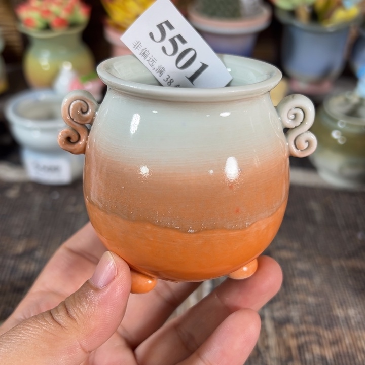 口5高7 手工花盆满30包邮