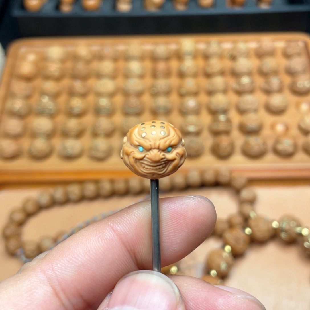 猴头核桃手串猴头核桃戒疤恶僧