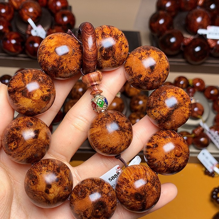 花梨木类手串/手链黄花梨风化料老挝花梨土埋料2.5