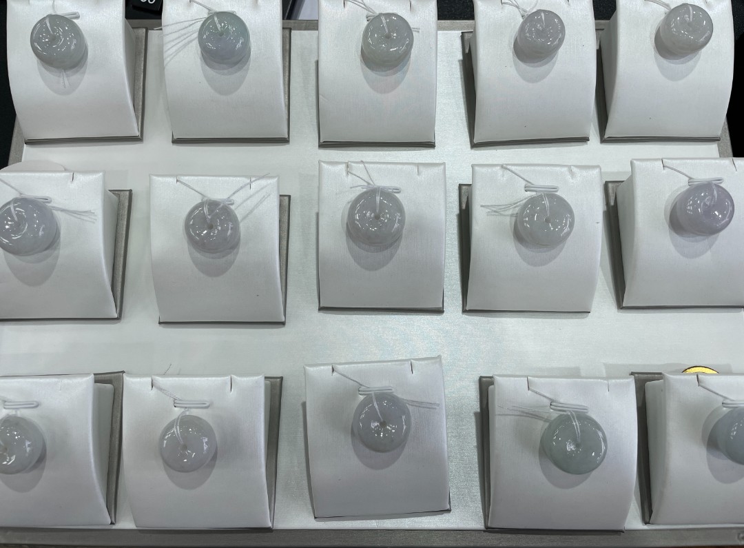 BAQIZHUBAO/八七珠宝天然翡翠特色面包扣 多样性发一件