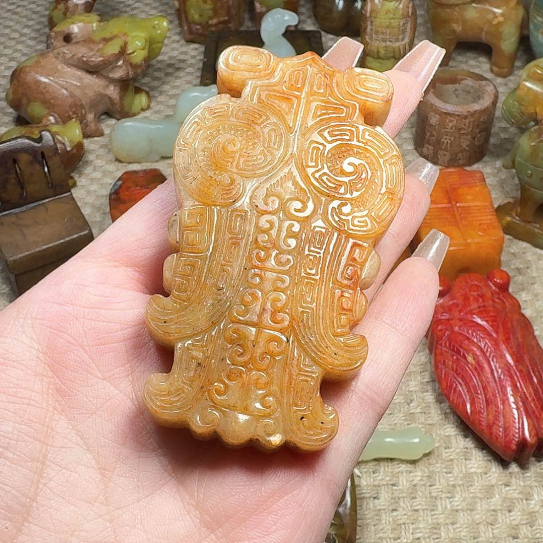 白玉菩提吊坠挂件