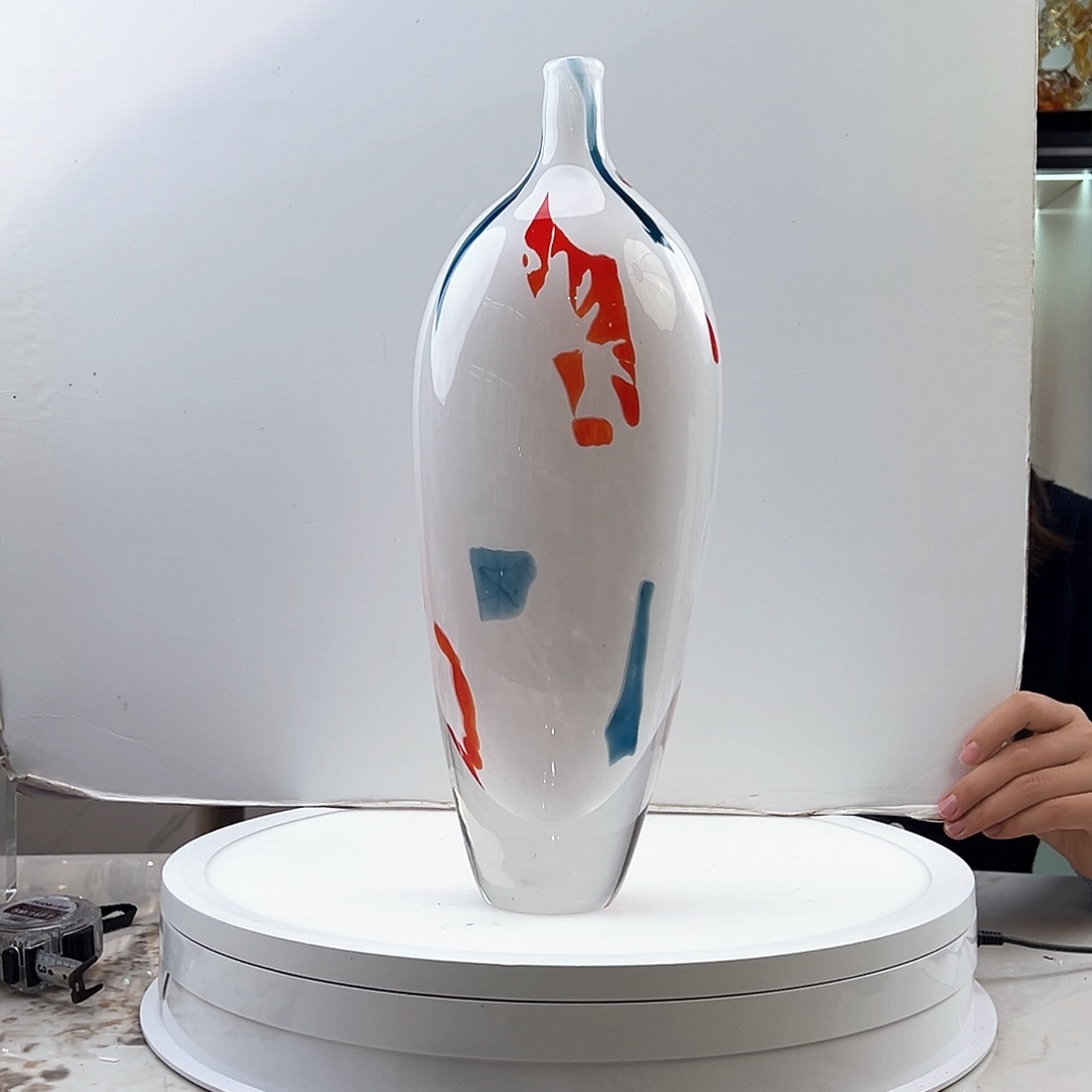 茶盏琉璃水晶花瓶