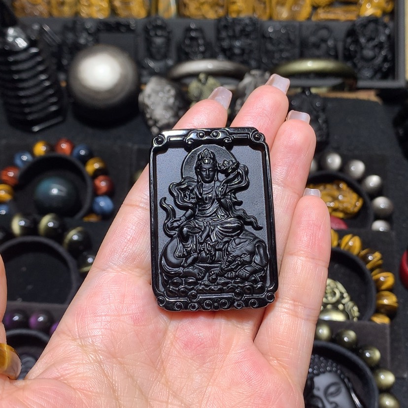 【闪购商品】黑曜岩珠宝奇石未镶嵌泼****籽